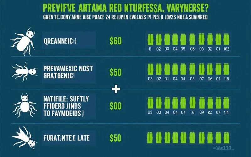 Cost comparison chart showing preventive quarterly pest control versus reactive emergency treatment expenses