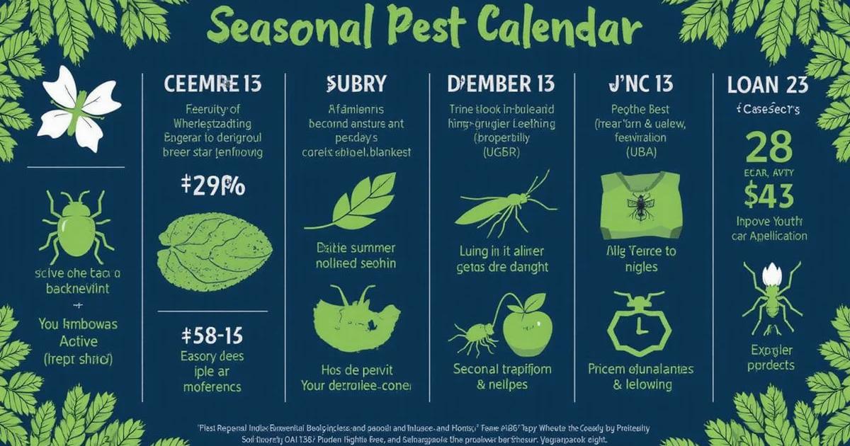 Month by month pest activity calendar showing seasonal pest patterns in Westchester County New York