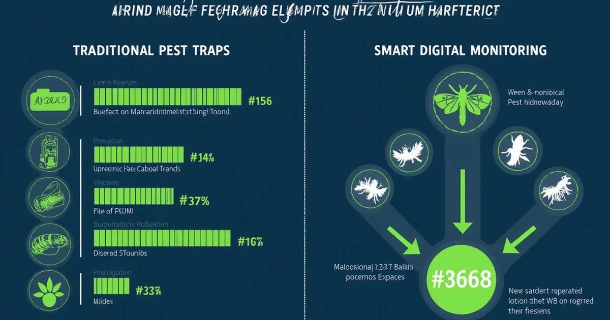 Side by side comparison of traditional rodent snap traps and modern SMART digital monitoring sensors